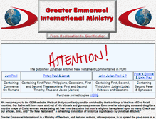 Tablet Screenshot of greater-emmanuel.org